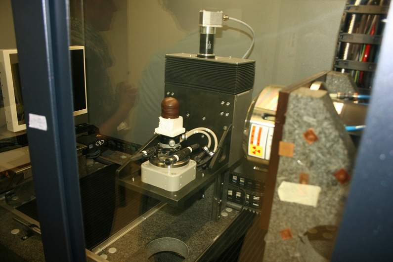 Foto einer Schwedenbombe im Computer Tomographen