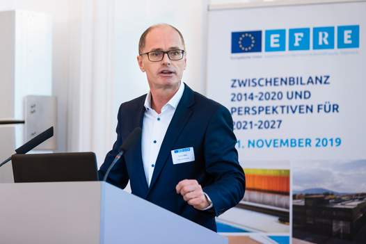 Foto Markus Seidl bei Eröffnung