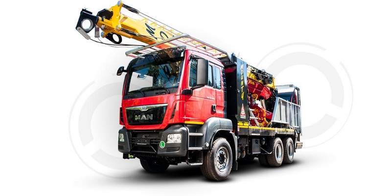 Foto einer innovativen Forstmaschine